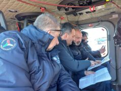 DECARO CON CAPO PROTEZIONE CIVILE NAZIONALE SORVOLA ZONE COLPITE DAL MALTEMPO IN CAPITANATA