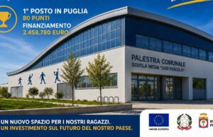 POGGIO IMPERIALE PRIMO IN PUGLIA: OLTRE 2,4 MILIONI PER LA NUOVA PALESTRA DELLA “UGO FOSCOLO”