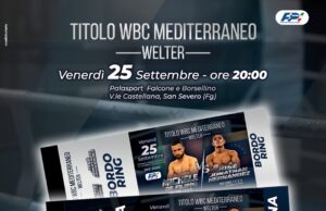 SAN SEVERO, PARTE LA CACCIA AL BIGLIETTO: DISPONIBILI I BIGLIETTI PER LA GRANDE SERATA DI PUGILATO DEL 25 SETTEMBRE