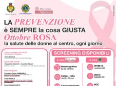 LESINA CHIUDE L’OTTOBRE ROSA: SABATO 31 OTTOBRE UNA GIORNATA DEDICATA ALLA PREVENZIONE E ALLA SALUTE DELLE DONNE